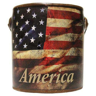 Juicy Apple Flag Bucket Candle, 20 Oz - The Fox Decor